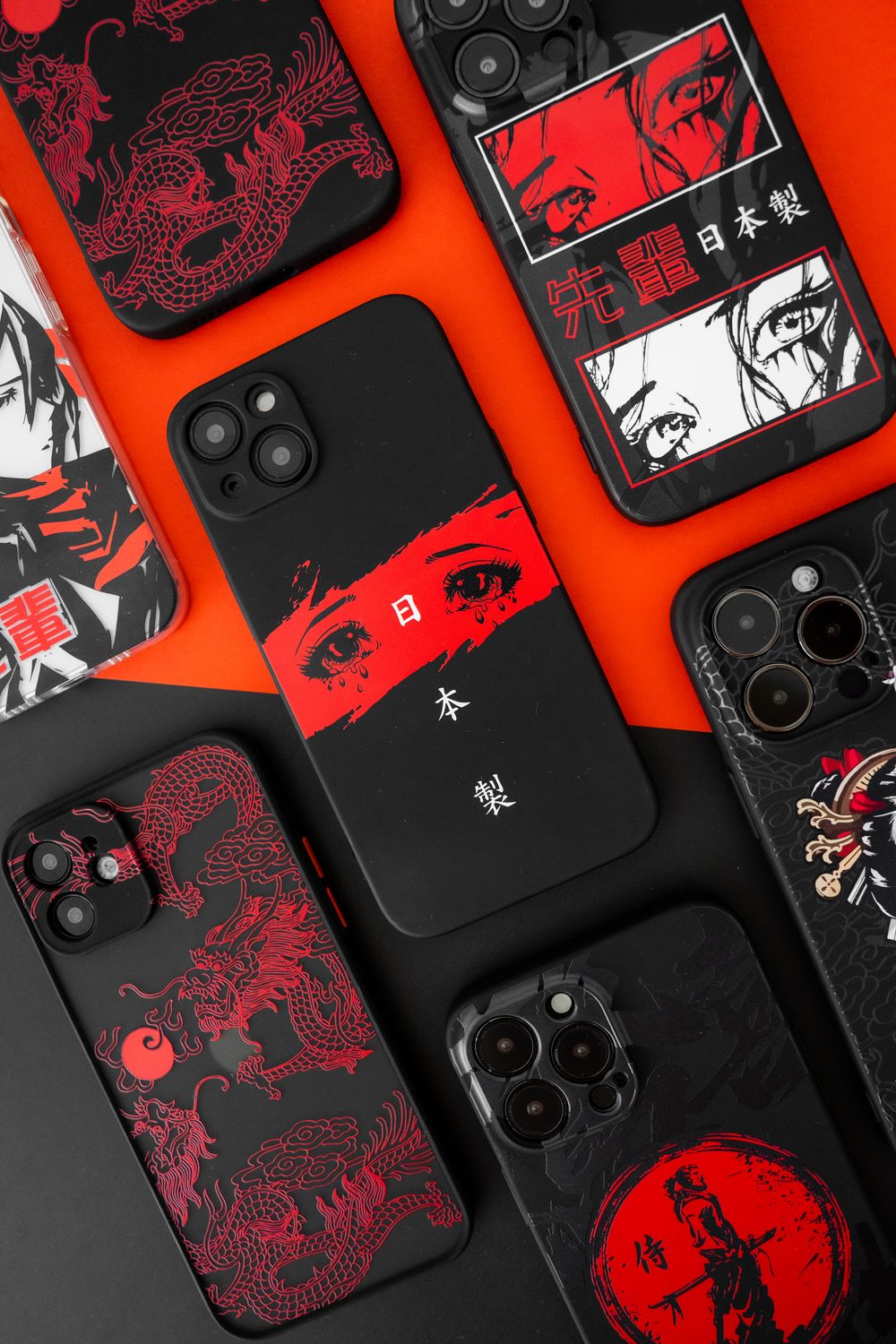 Japanese collection — dragons and samurai artwork